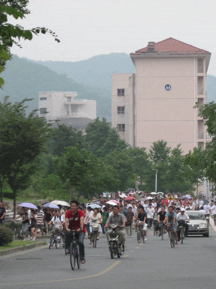 Becky Ances, teaching in China