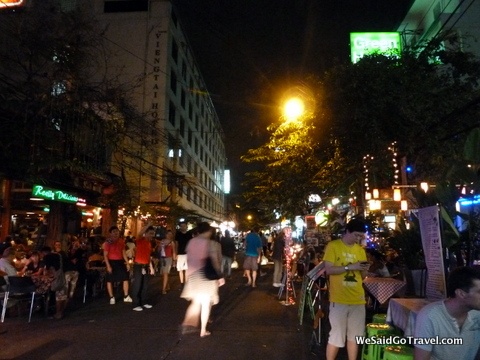 Bangkok at night; photo by Lisa and George of We Said Go Travel