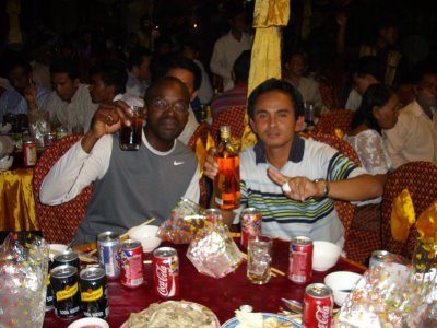 Brian of No Debt World Travel at Cambodian wedding