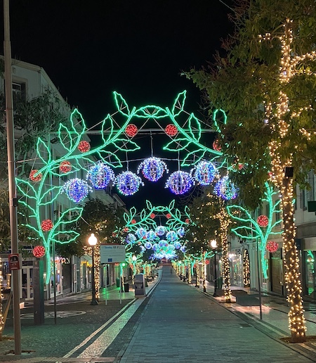 Christmas lights in Madiera Christmas lights in Madiera