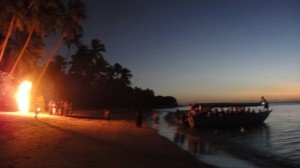 South Pacific Dinner at the beach in Fiji