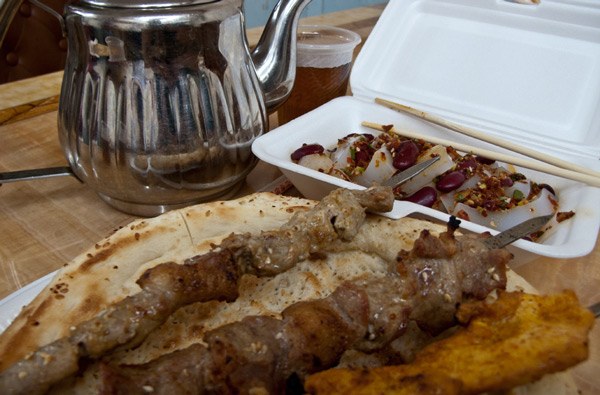 Our-lunch-across-the-road-from-China's-oldest-mosque