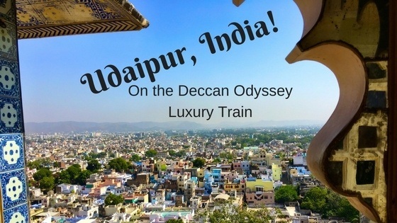 Udaipur India - as seen from the city palace via the Deccan Odyssey train