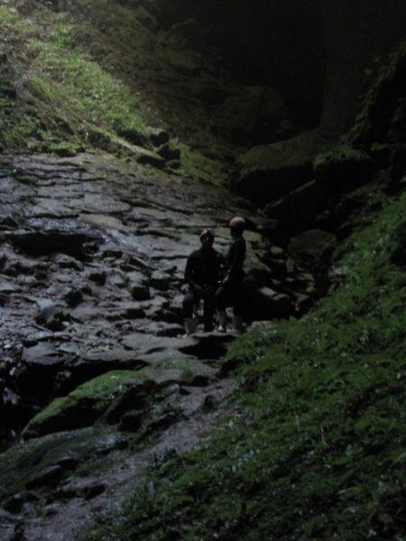 resting in the cave