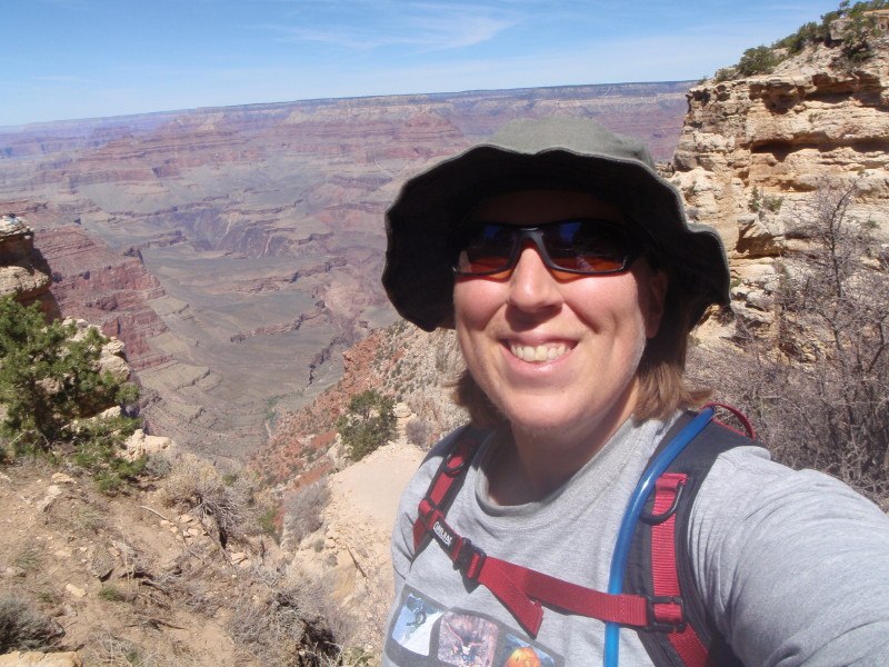 Sue of Road Schooled at the Grand Canyon