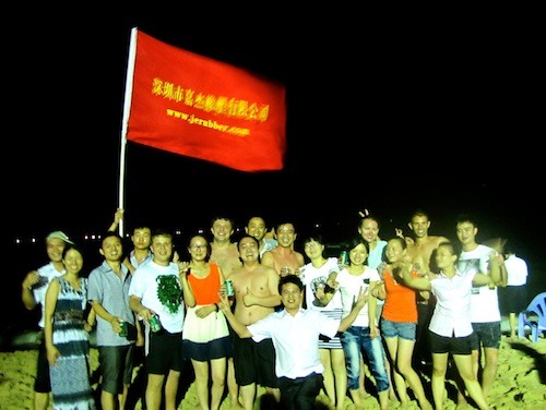 Group beach Saturday in China