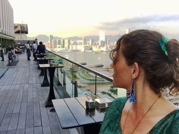 Hong Kong, from a rooftop bar