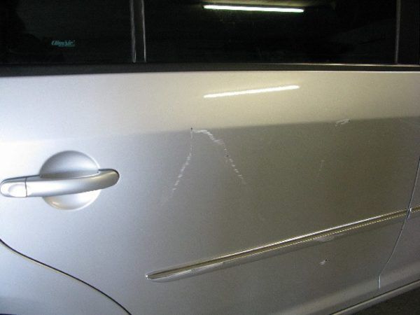 scratched car