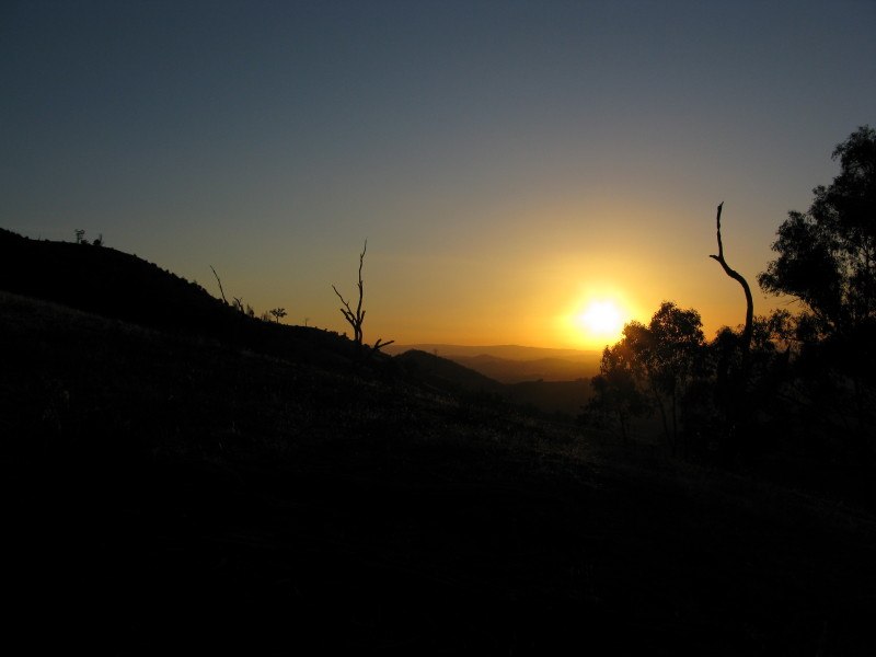celebrating one year in Australia at sunset