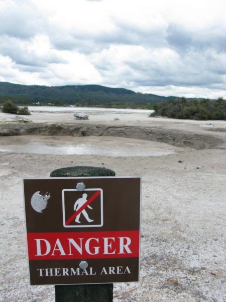 Thermal area in Rotorua New Zealand