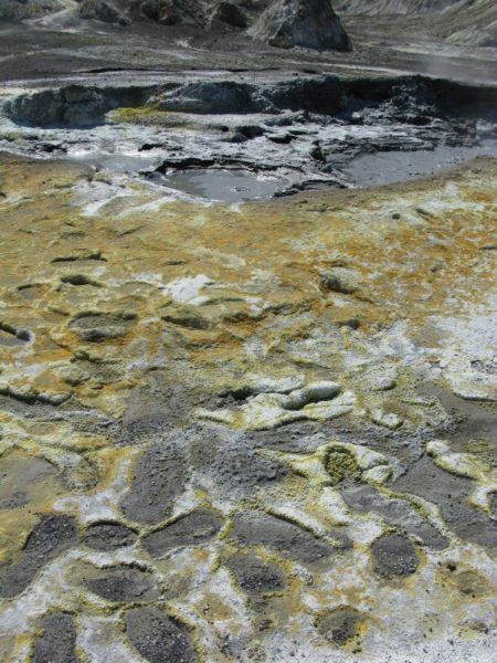 Be careful where you step while getting your White Island pictures; you might break through and end up in bubbling mud