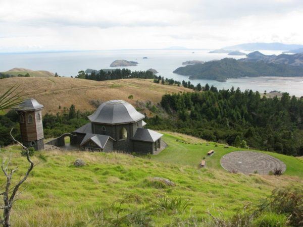 Overlooking the Sanctuary, which overlooks the ocean on the North Island of New Zealand