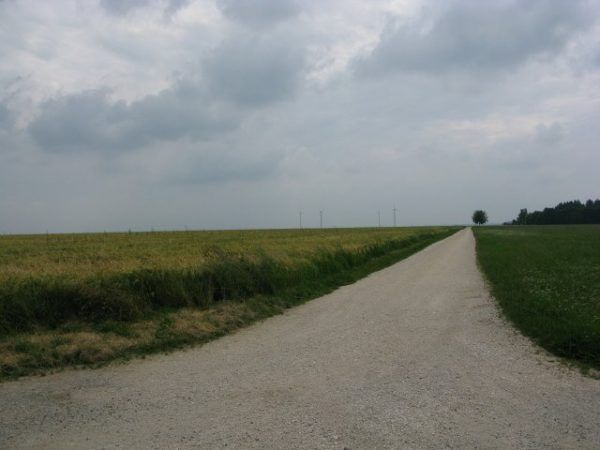 endless fields of rural Germany