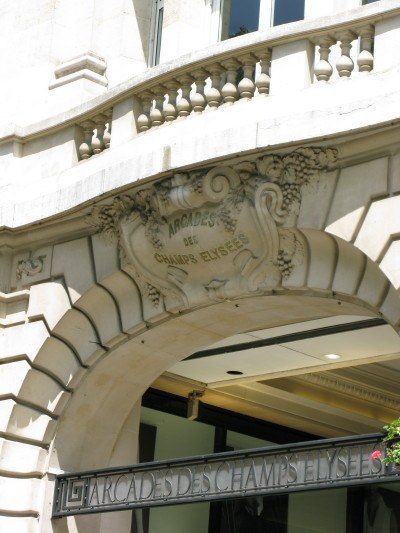 arcade de champs elysees, one of many Paris highlights