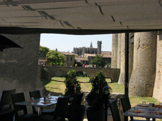 lunch in Carcassonne