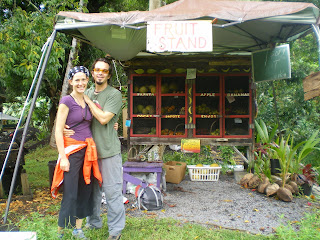 hanging out in front of a local fruit stand in Hawaii; somebody else's Idaho