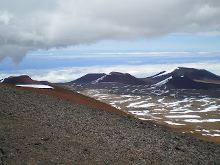 At the side of Saddle Road in Hawaii