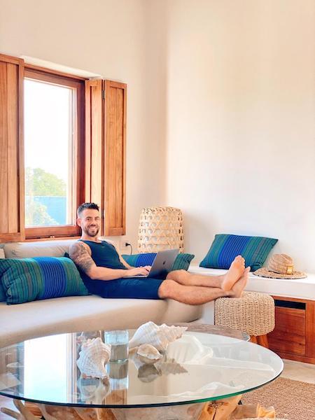 Jordan Carroll, The Remote Job Coach, working remotely
