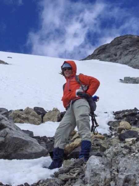 Nora Dunn, The Professional Hobo, mountaineering in the Rocky Mountains of Canada
