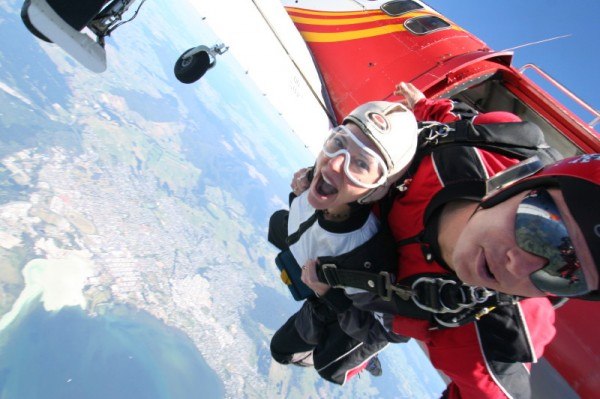 The Professional Hobo skydiving in New Zealand