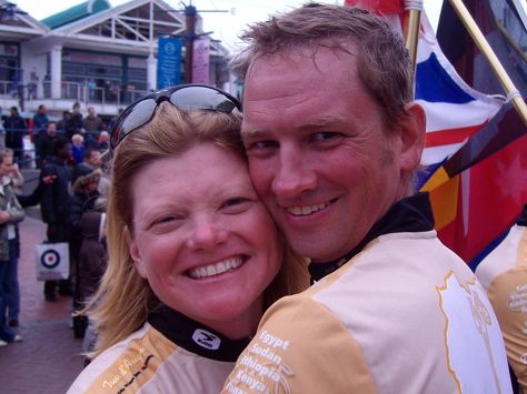 Dave and Debra on the Tour D'Afrique