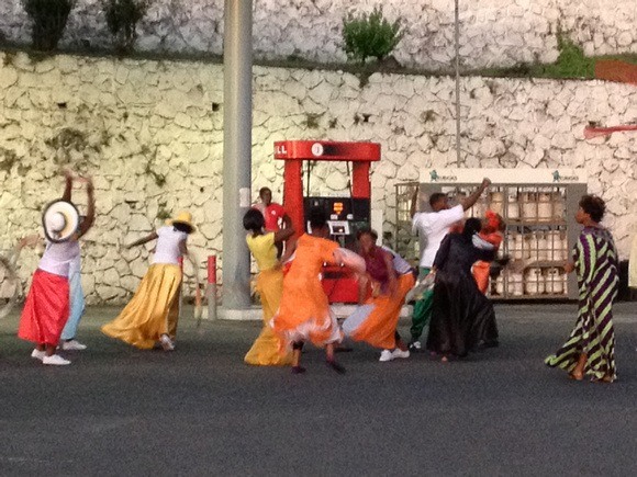 colourful Grenada street parade in full swing