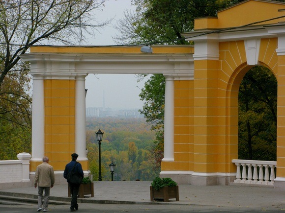 yellow building in Kiev