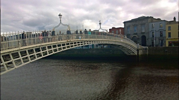 Ha'Penny Bridge in Dublin Ireland