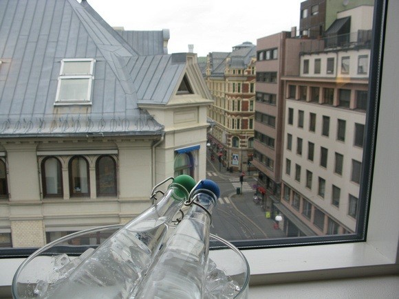 view from the Park Inn Radisson in Oslo Norway