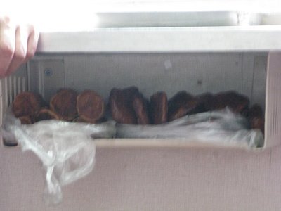 mystery foods in question, on display