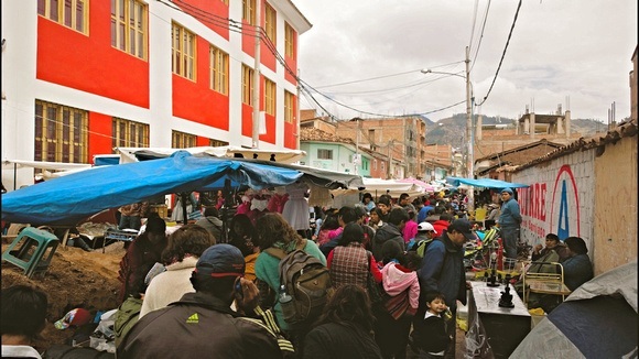 Barratio market in Cusco Peru