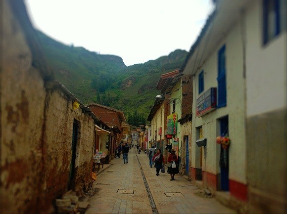 street in Pisac Peru