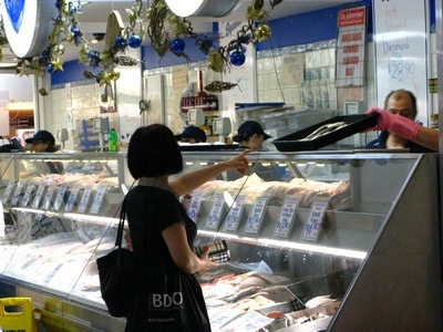 Adelaide Central Market fish monger Adelaide Central Market fish monger