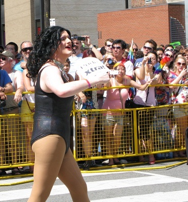 those pantyhose must be hot! It's almost 40 degrees!