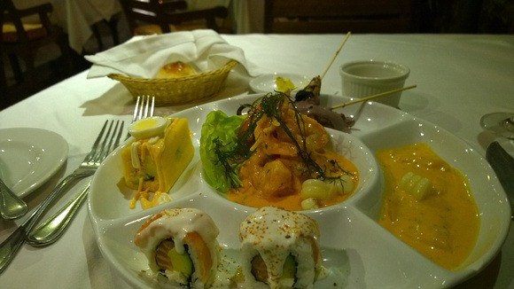 upscale ceviche platter in Lima