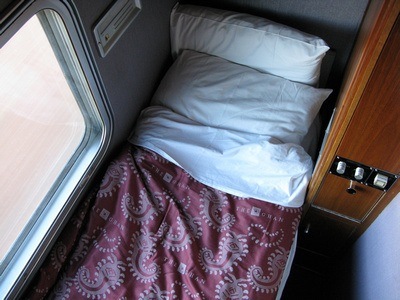 sleeping quarters in The Ghan's gold class