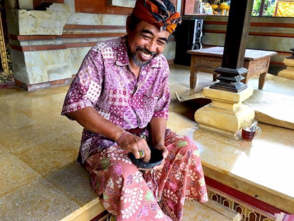 Putu, my Balinese Painting Teacher