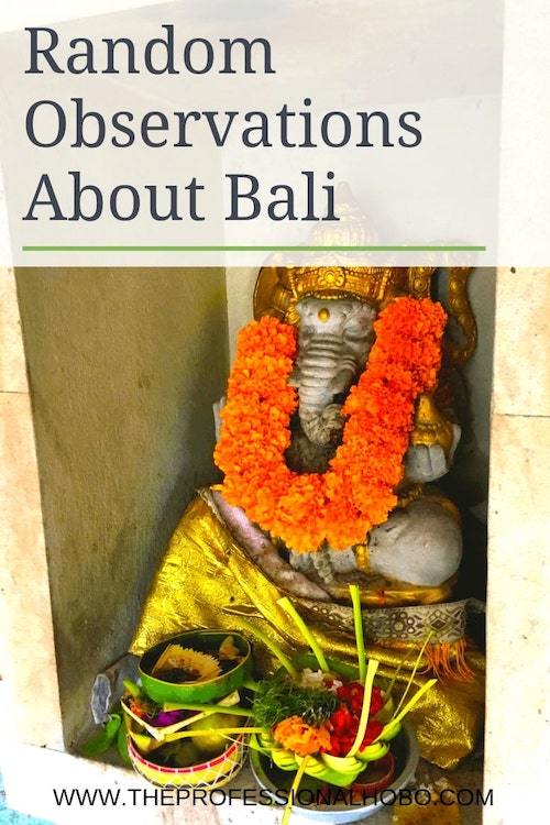 Here are some random observations about Bali and life in Bali, including a wee rant about people who say it isn't what it once was! #TravelPlanning #TravelTips #SaveMoneyTraveling #MakingMoneyWhileTraveling #Indonesia #BaliTravel #Bali #Asia #RandomObservations #AsianCulture #KiteFlying #BudgetTravelTips #WhereToEat #ThingsToDo #AsiaTravel