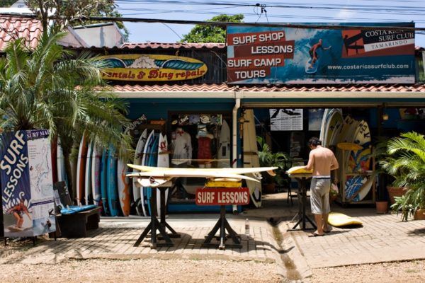 tamarindo_surf_town surf shop in Costa Rica