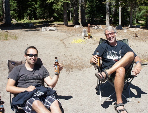 beers at the lake with our neighbours, photo by LovePlayWork