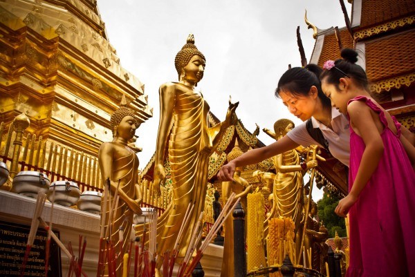 Wat Pharathat Doi Suthep in Chiang Mai; photo by The Weegs