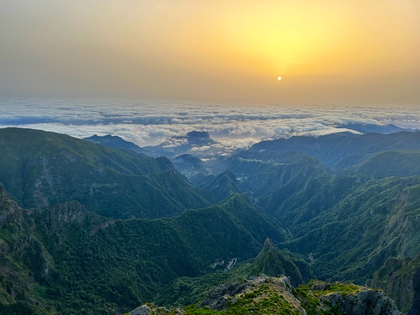 watching the sun rise from Pico Arieiro watching the sun rise from Pico Arieiro